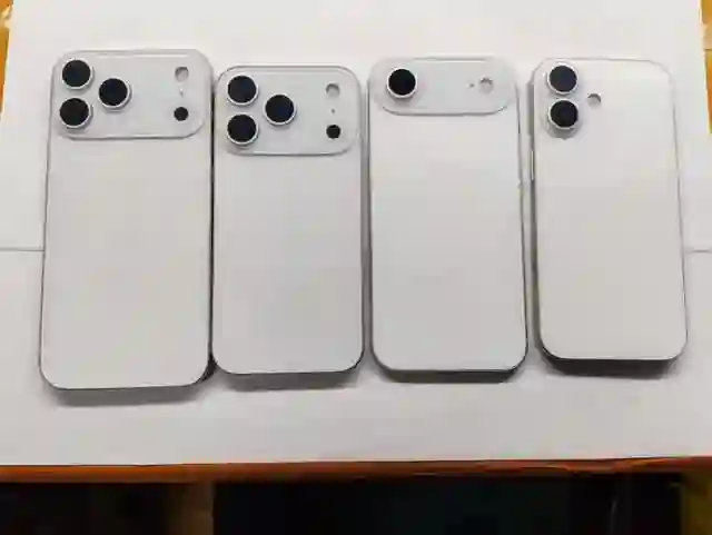 iPhone 17系列机模细节曝光，Pro升级，Air更薄