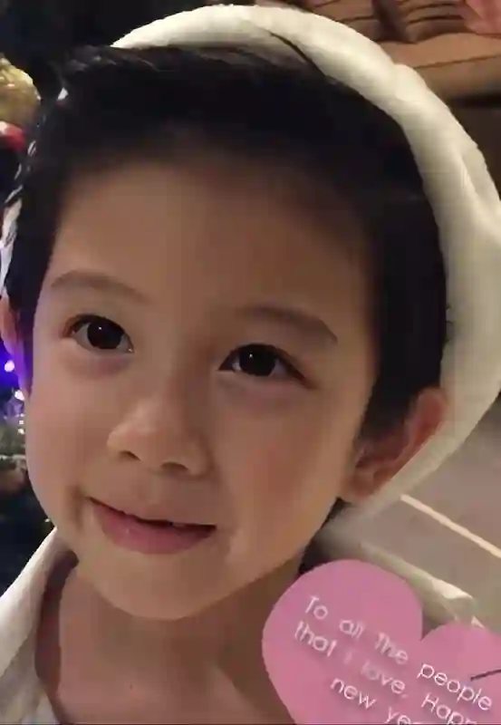 好久不见胡静儿子牛魔王了，颜值拉高星二代整体水平？