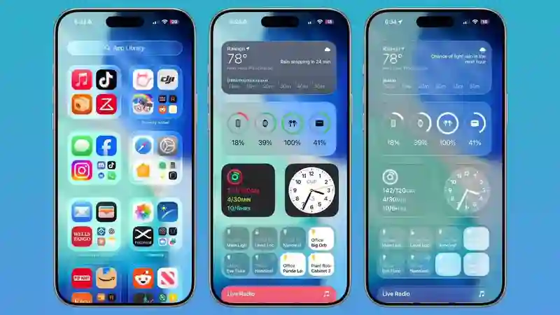 iPhone全新体验，初探苹果iOS 26主界面变化
