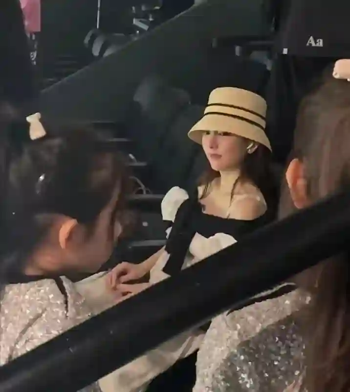 方媛带娃看郭富城演唱会，孕味十足圆润一圈，俩女儿侧脸像爸爸