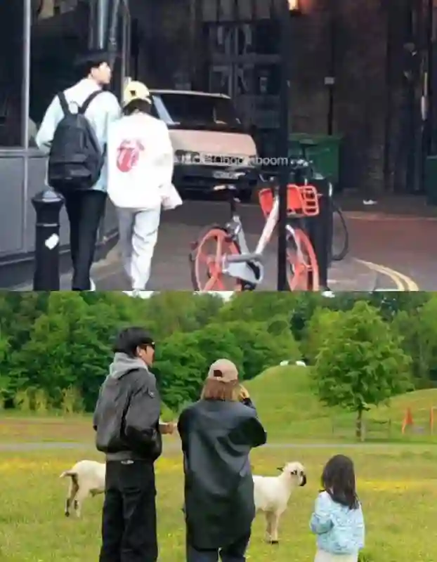 唐艺昕与女儿英国度假照曝光，爱情与家庭的甜蜜瞬间