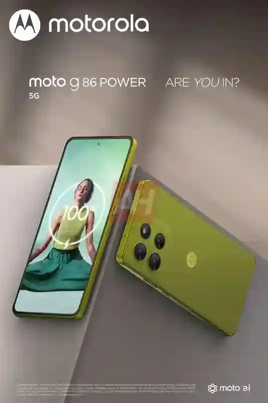 摩托罗拉Moto G86 Power 5G手机曝光：四色可选、6720mAh电池