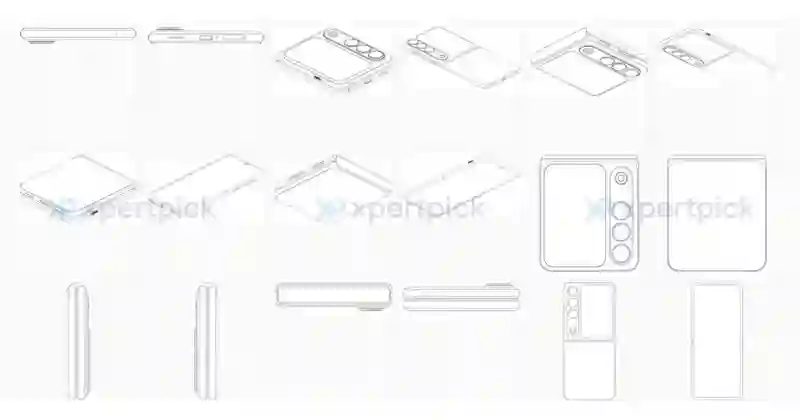 OPPO小折叠手机专利公示：更大外屏、三摄垂直设计