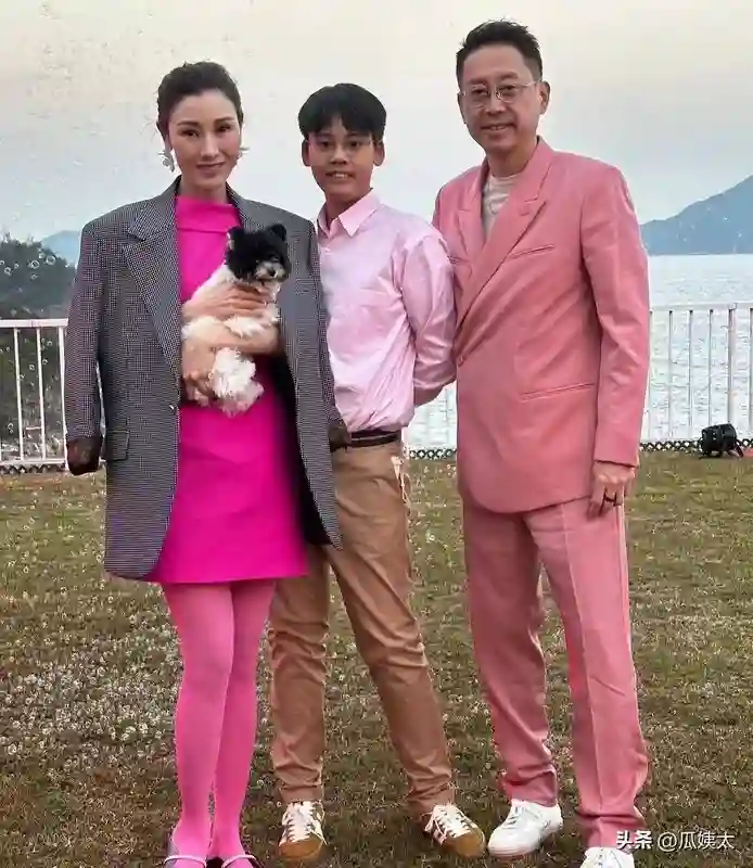 李嘉欣的儿子真的一点都没有继承到母亲的优点，12岁穿得像老干部