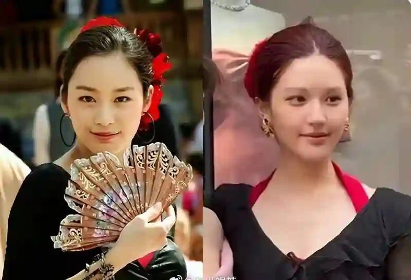 赵露思金泰熙同款造型撞衫！她们都美艳绝伦性感撩人