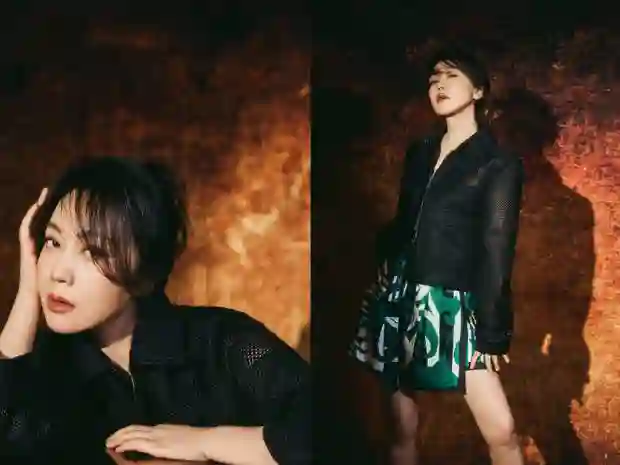 闫妮黑蕾丝透视装惊艳亮相 红唇魅惑展熟女风情