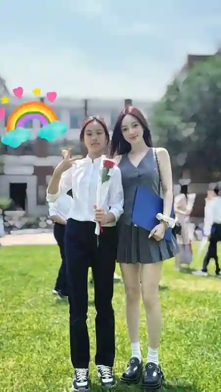 李小璐带女儿看侃爷演唱会，13岁甜馨穿豹纹吊带，母女都是夜店风
