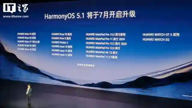 华为鸿蒙HarmonyOS 5.1系统新增特性曝光