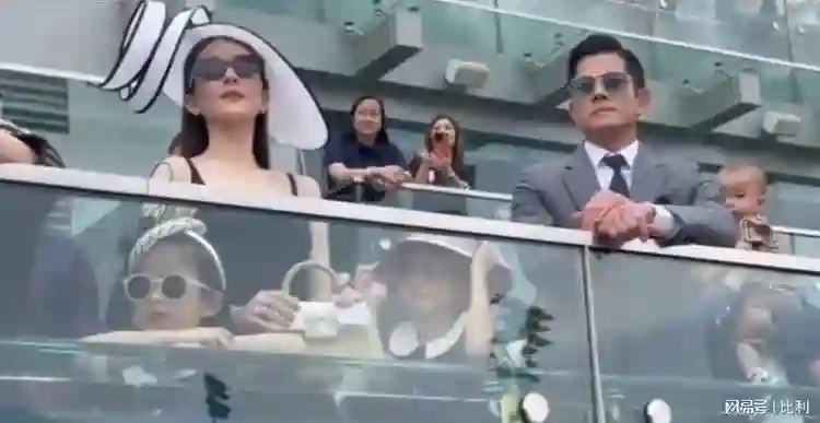 郭富城一家亮相马场：女儿高清正面曝光，方媛小腹微凸引三胎猜测