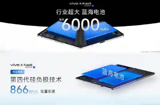 vivo X Fold5发布：217g刷新折叠屏轻薄纪录，首次打通Apple Watch连接