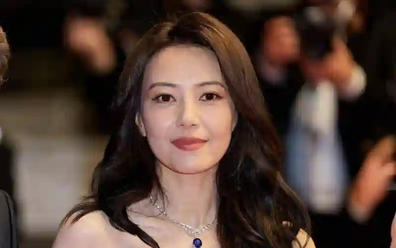 高圆圆戛纳红毯现身，外媒曝无修图，法令纹显现自然老去魅力