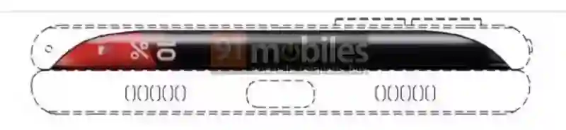 三星小折叠手机专利公示：顶部配弧形屏幕，红/黄/蓝三色展示电量