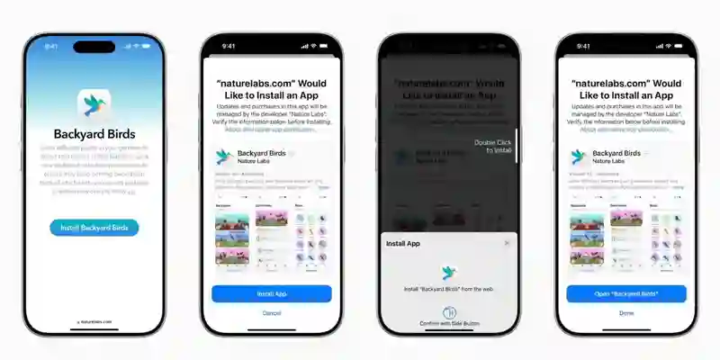 苹果iOS、iPadOS 18.6将在欧盟地区简化从网络安装应用、第三方商店体验，减少警告性屏幕