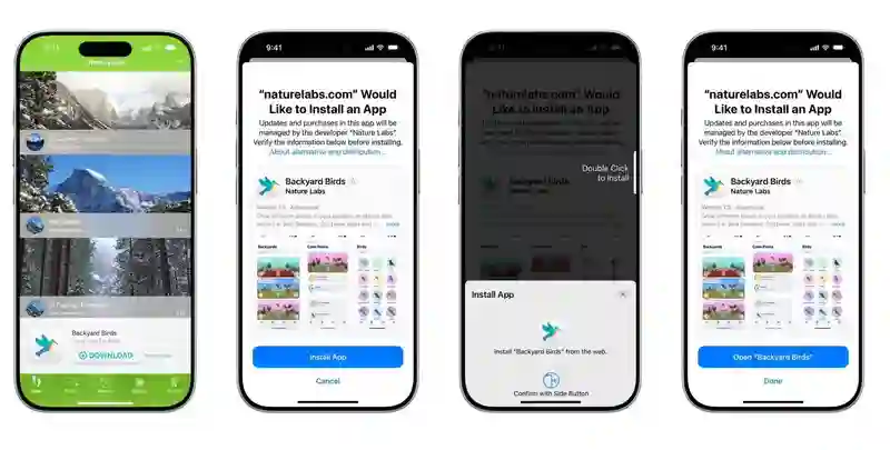 苹果iOS、iPadOS 18.6将在欧盟地区简化从网络安装应用、第三方商店体验，减少警告性屏幕