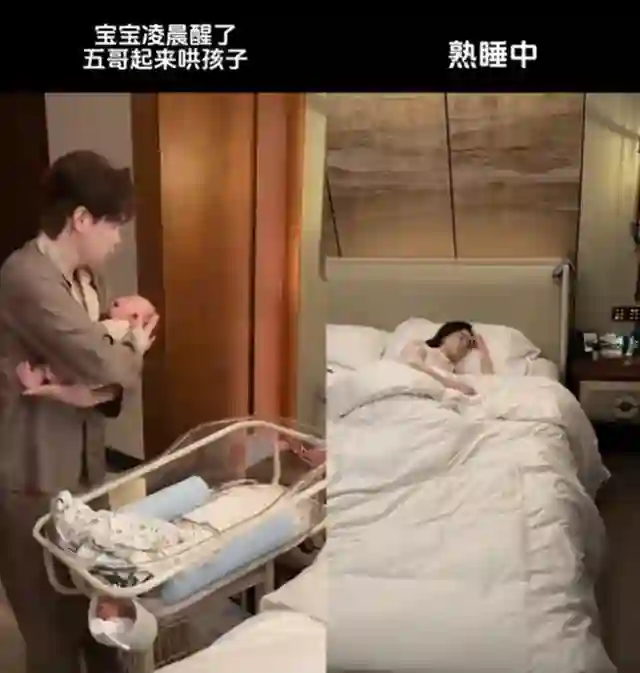 张檬产后35天参加婚礼，哺乳期没化妆，儿子交给俩护士照顾很省心