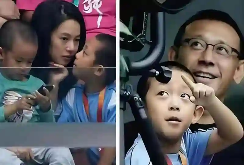 同是姜文的小孩，将法国前妻女儿和周韵儿子放在一起，差距太明显