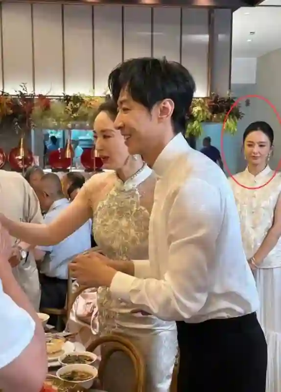 董璇婚宴敬酒照曝光，两套礼服不含糊，伴娘佟丽娅微表情引热议