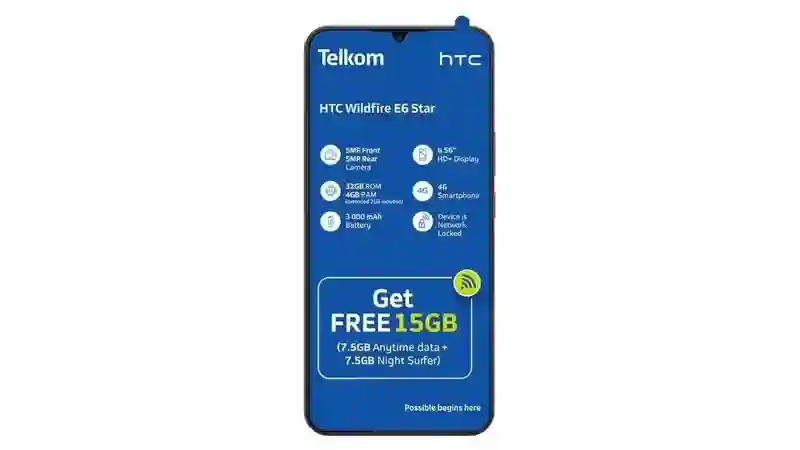 HTC将推Wildfire E6 Star入门4G手机：6.56英寸水滴屏、3000mAh电池，4GB+32GB组合