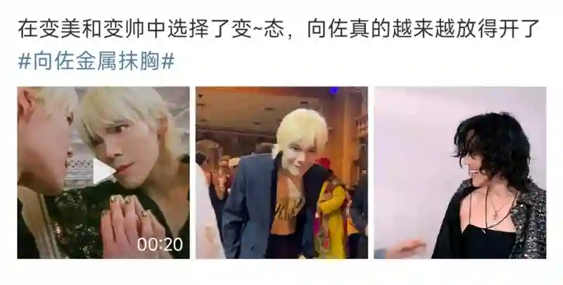 从透视装到金属抹胸，向佐的“猎奇路”越走越宽，网友心疼郭碧婷